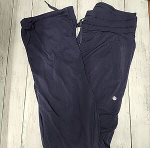 lululemon athletica Navy Blue Ribbed Jogger Pants